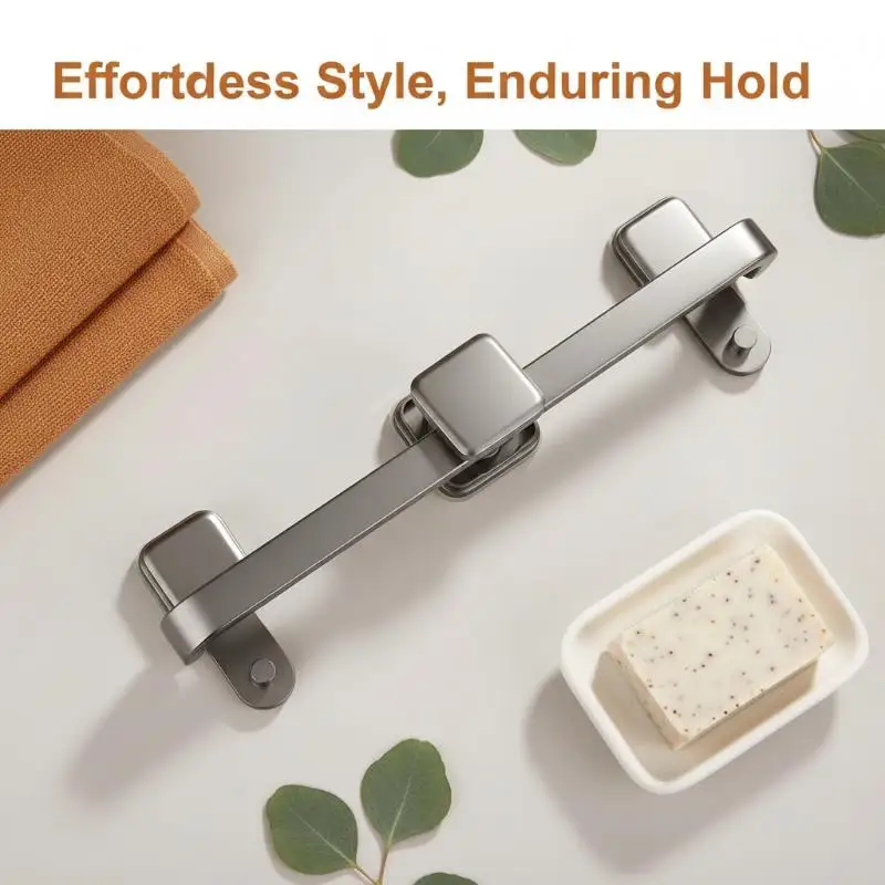 

portableSuction Cup Folding Towel Holder 30cm 40cm 50cm Bathroom Bar for Easy Installation Removablehome furnishings
