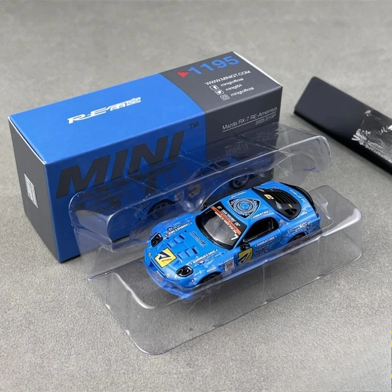 In stock 1: 64 new FD3S RX-7 RE#1195 alloy static car model, limited edition, as a gift.