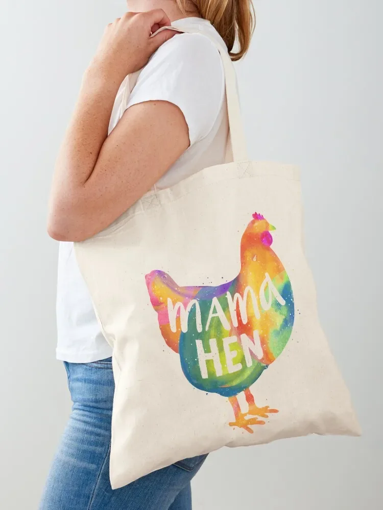 Chicken (Mama Hen) / Gifts for Chicken Lovers / Mother, Mom, Mum Tote Bag women bag Handbags shoping bag tote