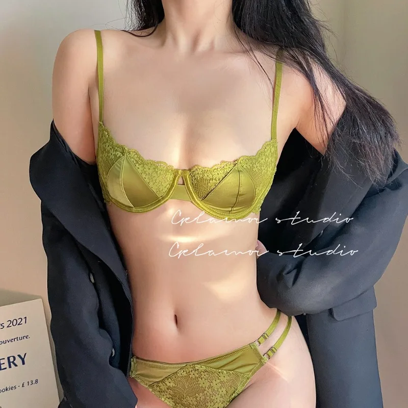 

Ultra-Thin Sexy Half-Cup Lace Underwear Boosts Small Breasts Prevents Sagging Beautiful Chest Bras for Teenage Girls