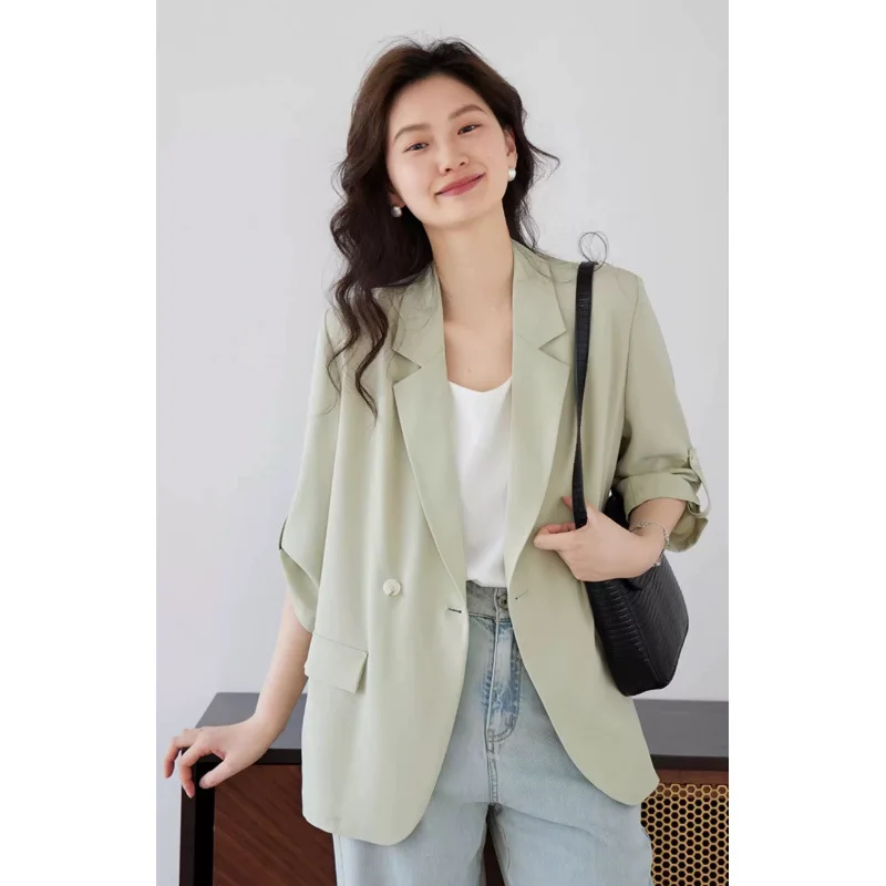 루즈핏 웨스턴 스타일 골드 프리미엄 쓰리버튼 선스크린 배지 웨스턴 파인 슬래시 스냅버튼 드레이피 프렌들리 스타일리시