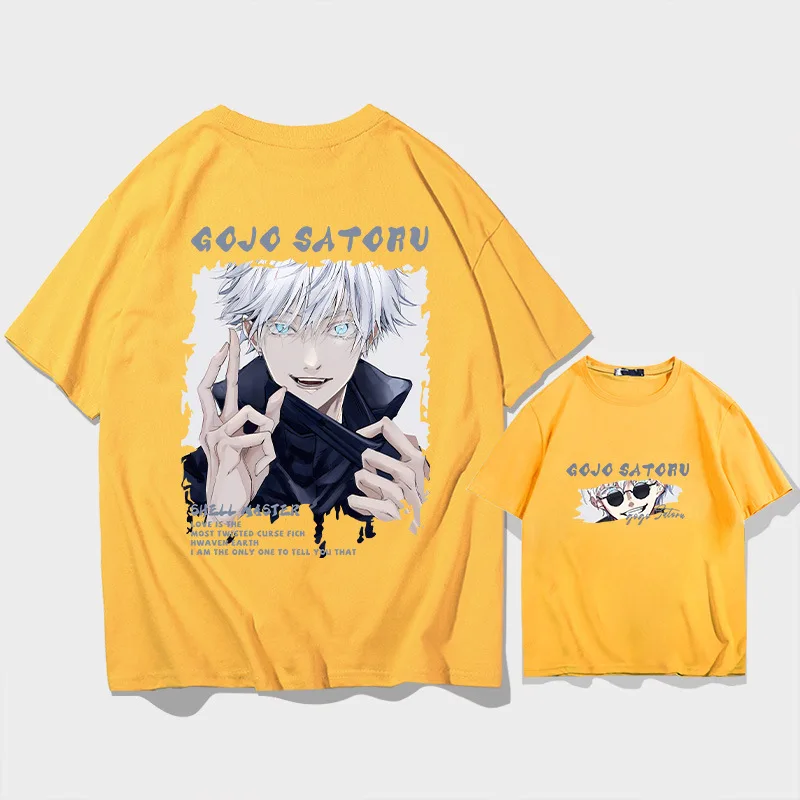 تعويذة العودة إلى المعركة خمسة اثنين يوان قصيرة الأكمام تي شيرت الرجال القطن فضفاض الشباب نصف كم الاتجاه فستان الصيف الأعلى