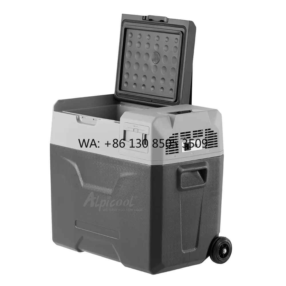 

ECX50 Travelling Solar Fridge Marine Electric Cooler 12v Dc Fridge Compressor Car Refrigerator With Wheels