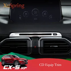 ABS Chrome Car CD Equip Trim Stickers Strips Accessories Cover Garnish For Mazda CX-5 CX5 2017 2018 2019 2020 2021 2022 KF LHD
