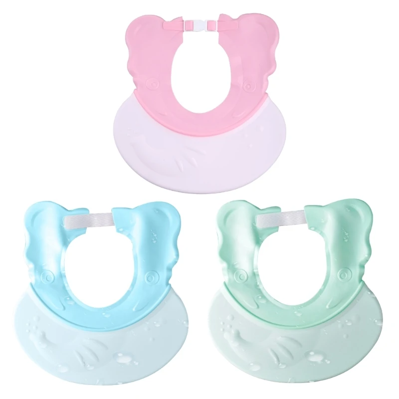 

Kids Toddler Infant Shower for Hair Washing Shampoo Shield for Eyes Ears Face Adjustable Baby Bath Visor Water Guard Hat