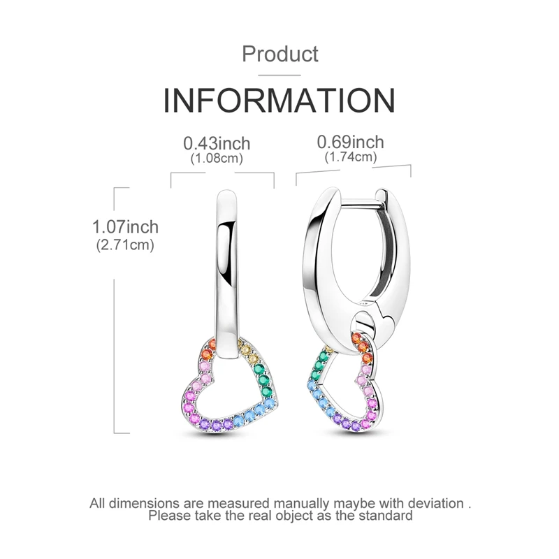 Bunte Zirkonium-Creolen aus 925er-Sterlingsilber, Pavé-Sterne-Form, Ohrring für Frauen, Hochzeit, Verlobung, Schmuck, Geschenk – Detail 8