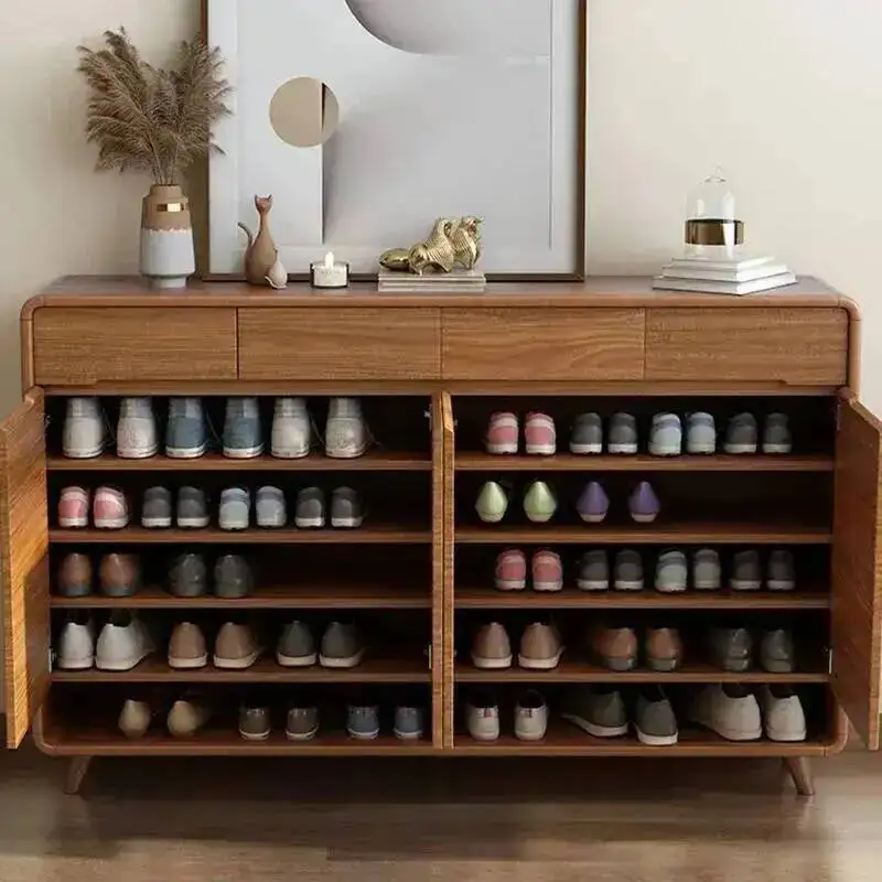 Multilayer Hall Shoe Rack Balcony Ritating Gabinetes De Sapatos Entryway Furniture Luxury Hallway Shoe Cabinets Minimalist Wood