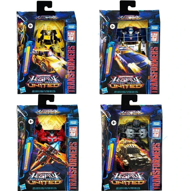 Nouveau Takara Tomy transformateurs jouets héritage United classe de luxe Bumblebee Windblade Chase aimant Action Robot jouet figurines loisirs