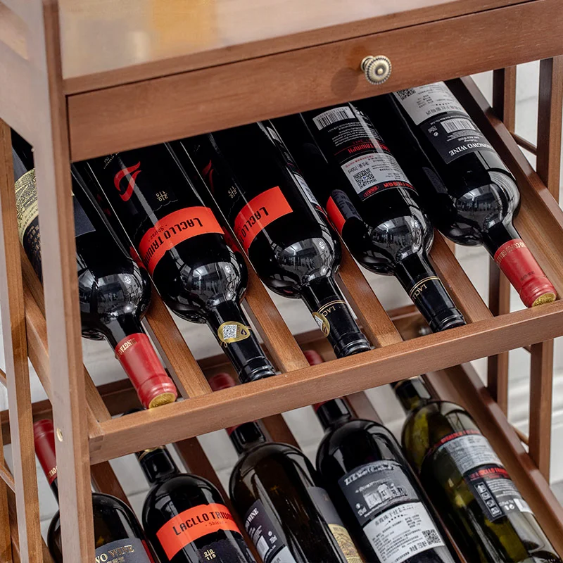 Mobili per vino da pavimento per sala da pranzo in stile europeo cassettiera moderna per Hotel Bar Wine Rack Stand Vitrina mobili per la casa