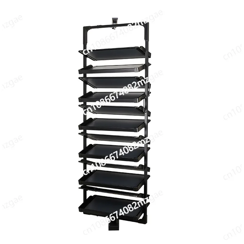 Aluminum Alloy Shoe Cabinet Rotating Shoe Rack Multi-layer Shoe Cabinet Door Storage Space Saving Household Multi-function