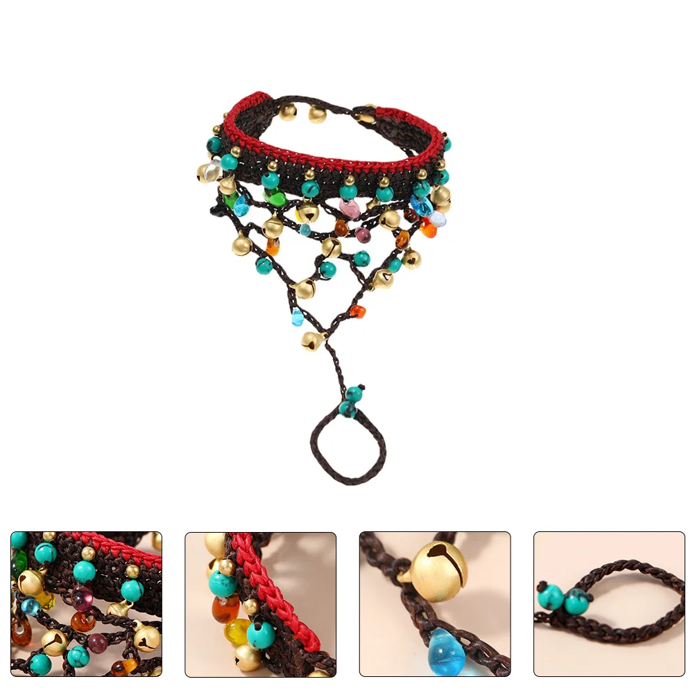 

1Pcs Bohemian Style Bracelet Braided Craft Wrist Chain Unique Integrated Design Girl Wrist Decor Charming Party Gift
