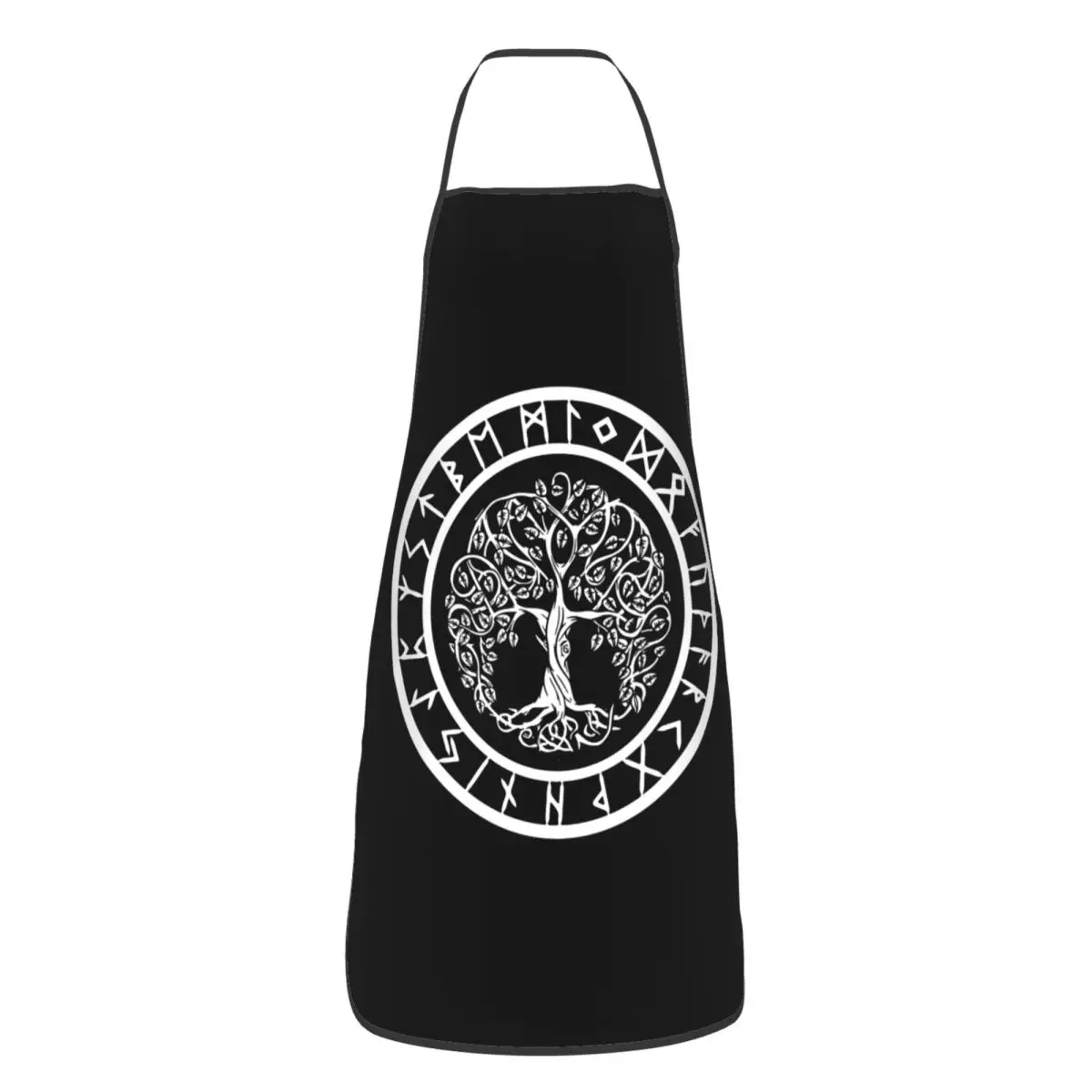 Nordic Viking Scandinavn Odin Symbol Aprons Chef Baking Tablier Sleeveless Bib Kitchen Cleaning Pinafore for Women Men Painting