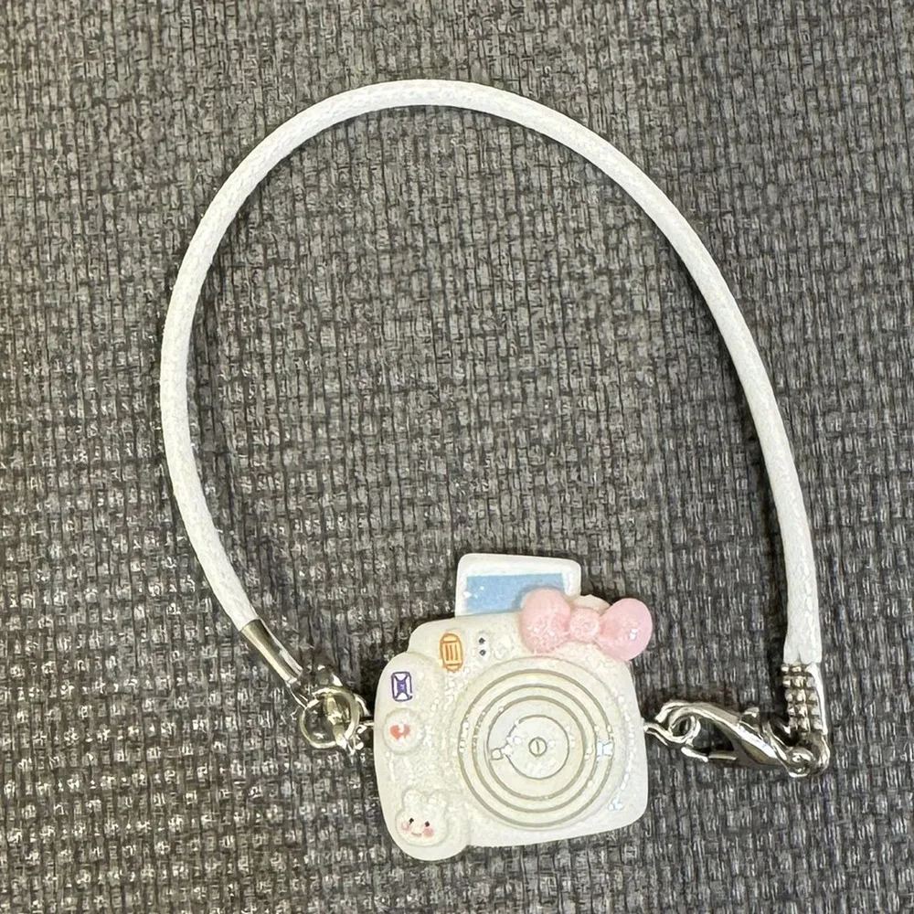 6 pçs fingir jogar casa de bonecas mini câmera foto prop casa boneca simulação câmera arco bonito modelo câmera em miniatura