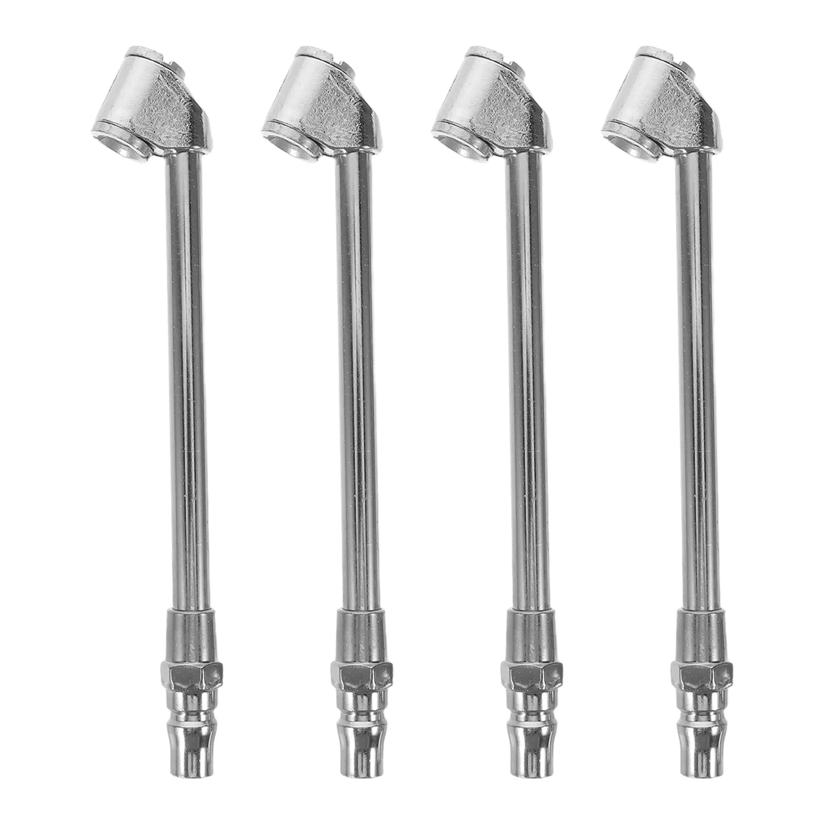 

Набор из 4 металлических насадок для накачивания шин (автомобиль, велосипед, мотоцикл), адаптер для насоса с фиксатором