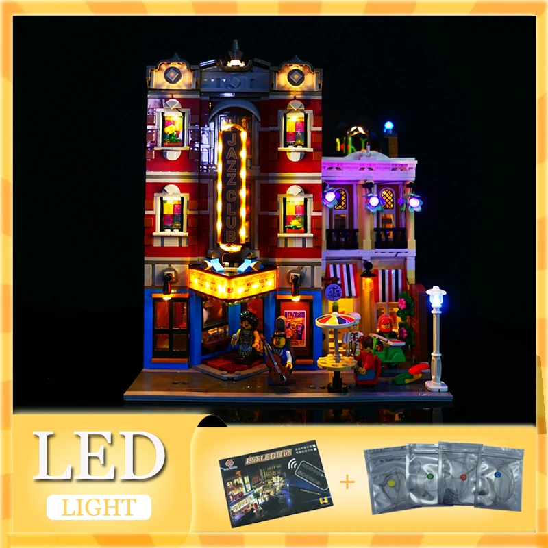 DIY LED Light Kit For LEGO 10312 Jazz Club & Pizzeria Building Block Set（Only LED Light,Without Blocks Model）