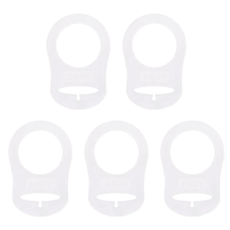 

J15U 5 шт. держатель для соски-пустышки, зажим для адаптера, кольцевая кнопка, адаптер для соски