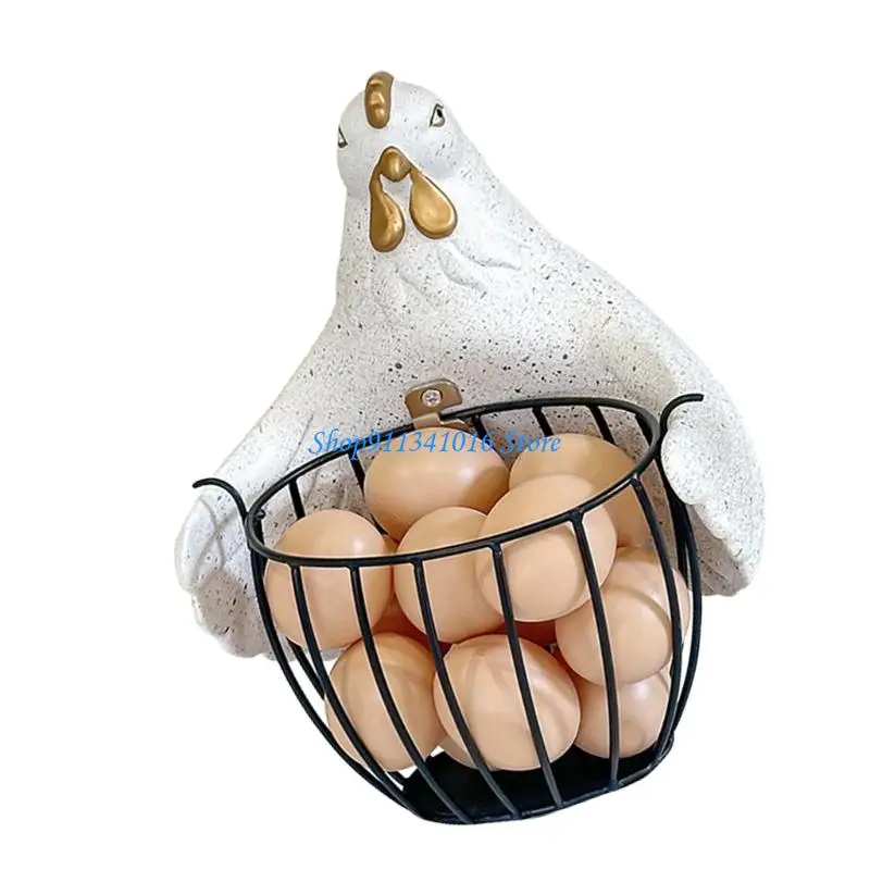  Whimsical Chicken Themed Storage Bin For Weddings Bucolic Iron Materials Home Gathering