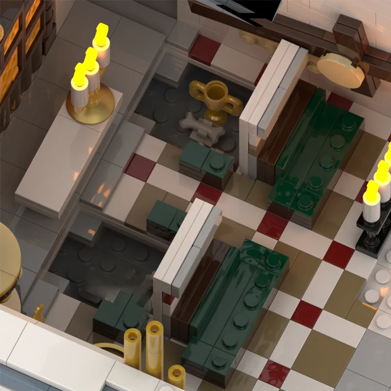 3586pcs MOC New Orleans Kerk Gemodulair Model Bouwstenen Kerstcadeaus Bouw Creatief Idee Speelgoed Onderwijs Baksteen