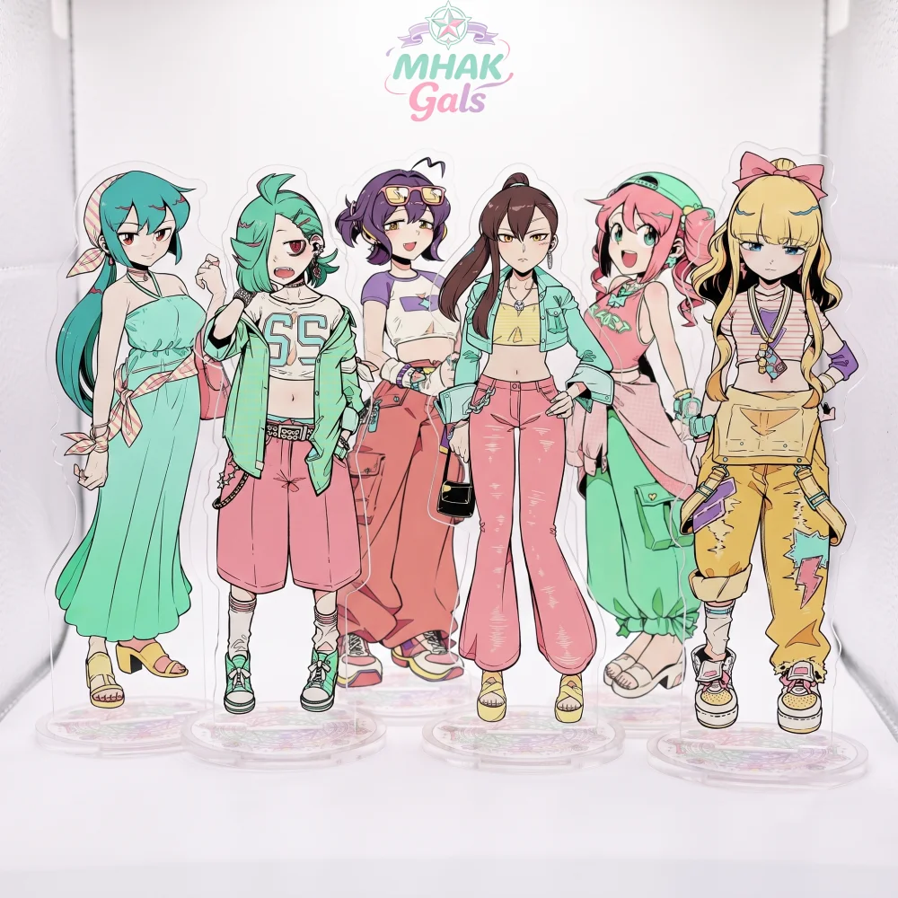 Anime Mahou Shoujo ni Akogarete MHAK 15cm Acrylic Stand MHAK Gals Minami Souran Street Style Desktop Decor Fans Gift Keychain