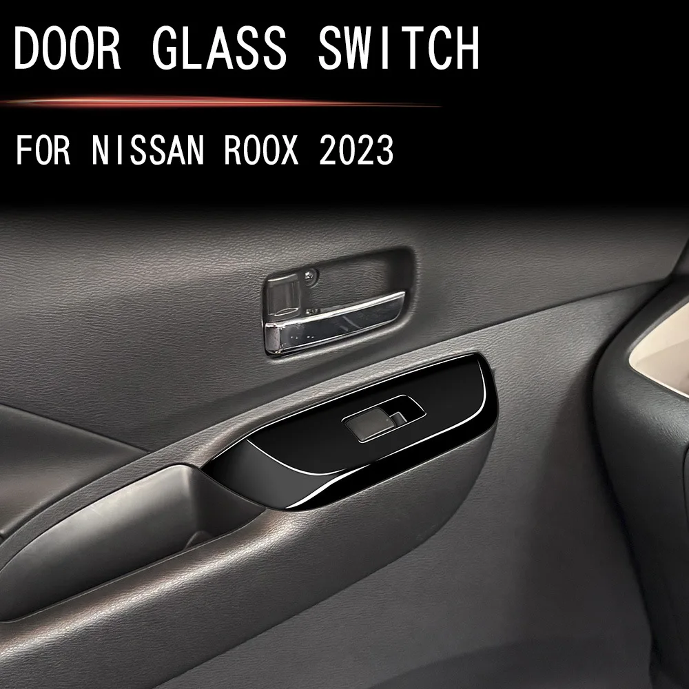 

Car Window Switch Control Panel Covers Trim for Nissan Roox Interior Accessories 2023 2024 2025 for Right Hand Drive