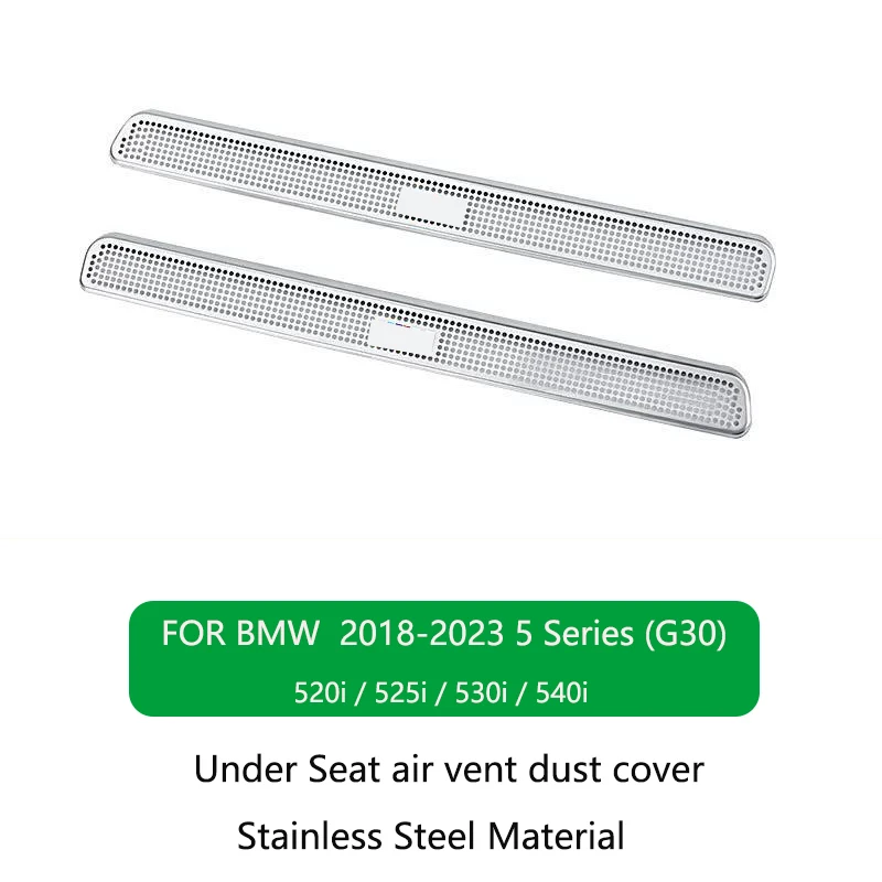 RVS beschermkap voor de ventilatieopening onder de stoel voor BMW 3 4 5 Serie X1 X2 X3 X4 X5 X6 X7 iX3 6GT i3