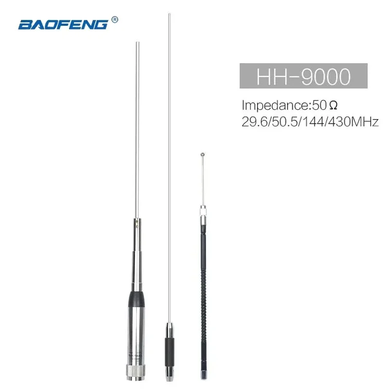 

Car Mobile Radio Antenna HH-9000 SL16-Male Antenna Quad Band 29.6/50.5/144/435MHz for TYT TH-9800 QYT KT-8900D KT-7900D Radios