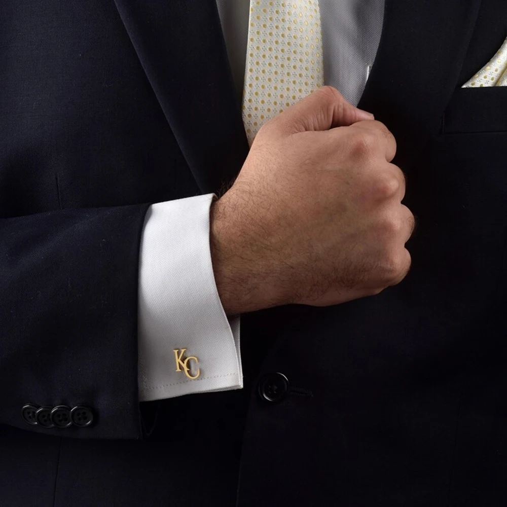 Customized First Letter Cufflinks, Personalized Men's Stainless Steel Cufflinks, Groomsman Gifts, Wedding Gifts, Groom Gifts