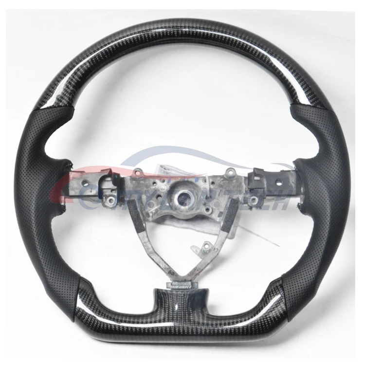 for Toyota FJ Cruiser Tundra Jeneses Carbon fiber steering wheel alcantara leather LED RPM