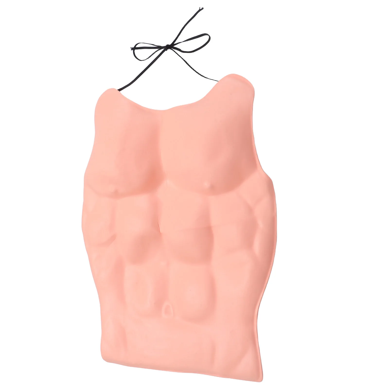 Divertente costume pettorale in Eva con muscoli pettorali finti per la festa in maschera di Halloween, cosplay, accessorio per scherzi pratici, costumi divertenti