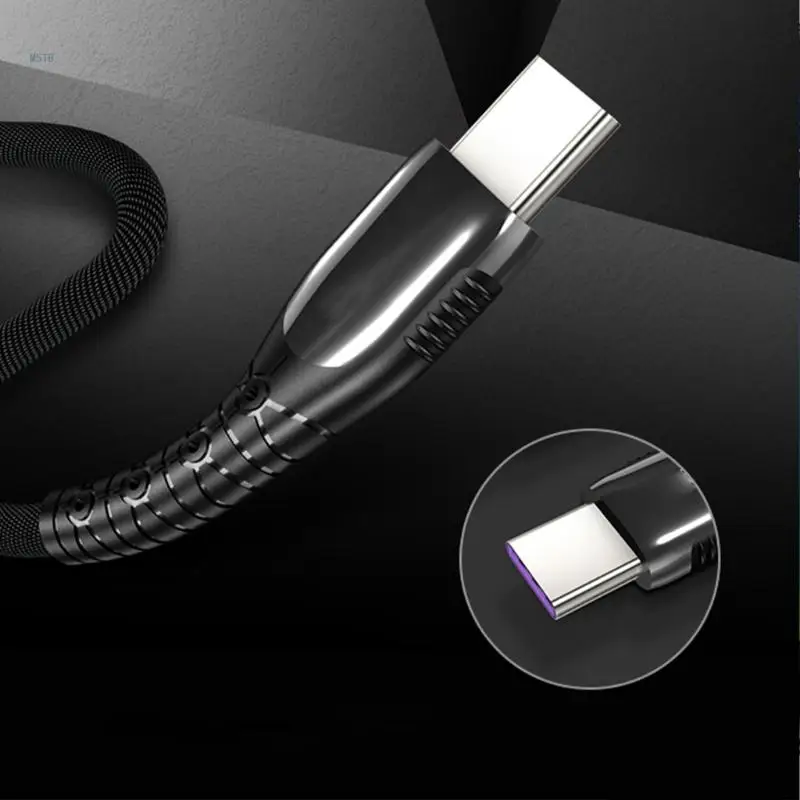 

Convenient and Long USB C Cable Wear Resistant 5A Power Cord Support Fast Charging & Data Transmission for Phones Dropship