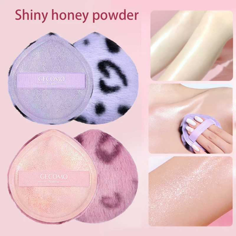 GECOMO feuilleté de poudre haute brillance avec des paillettes fines, illumine la clavicule du corps et la poudre de paillettes est délicate