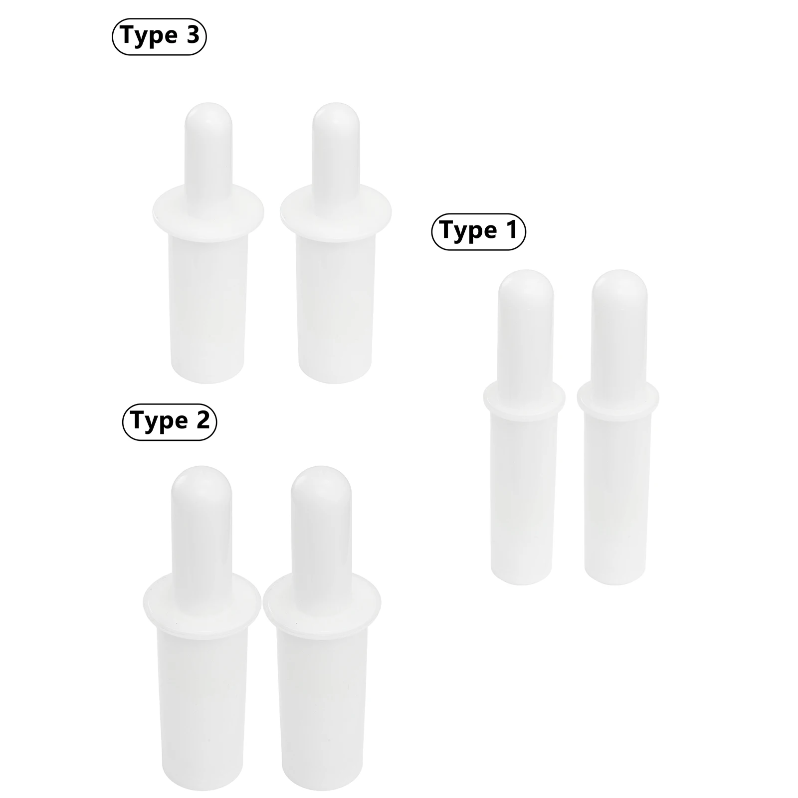 

Food Pusher Sausage Filling Nozzle 2Pcs Meat Grinder Mincer Spare Parts Universal Plastic Food Grinder Pusher Kubbe Attachments