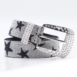 Japanese and Korean New Hot Diamond Star Women's Personalized Versatile Hip Hop INS Style Jeans Belt