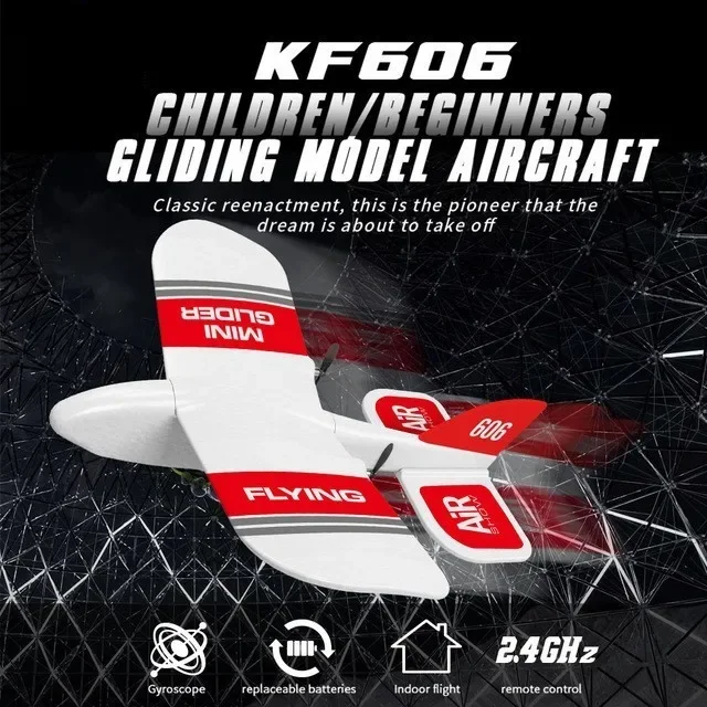 Gift Boys Toys Plane KF606 RC Glider Mini Indoor Hand Thrown Gyroscope EPP Foam Glider Super Fall Resistant Fixed Wing Birthday