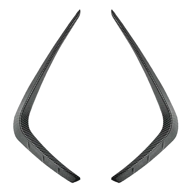 

Classy-Car Front Bumper Lip Splitter Spoiler Strips For Ford Focus ST Line 2019-2022 Front Air Knife Trims Carbon Fiber ABS Repl