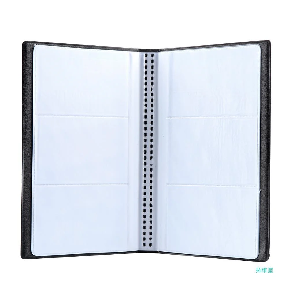 카드 보관 용기 가죽 가죽 카드 케이스 명함 앨범 ID 카드 여행 액세서리 사무실 사용 비즈니스