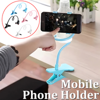 Universal Lazy Bracket Mobile Phone Holder Gooseneck Stand Stents Flexible Bed Desk Table Clip Bracket for Smartphone Holder