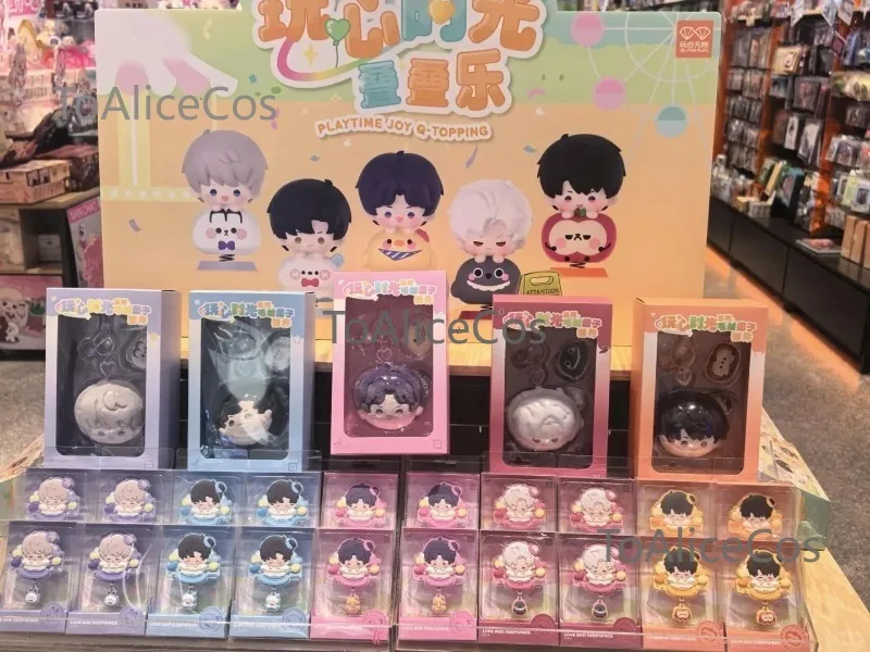 Official Licensed Love and Deepspace Playful Time Series Stacking Dolls Magnetic Fridge Sticker Plush Mascot Keychain Full Set