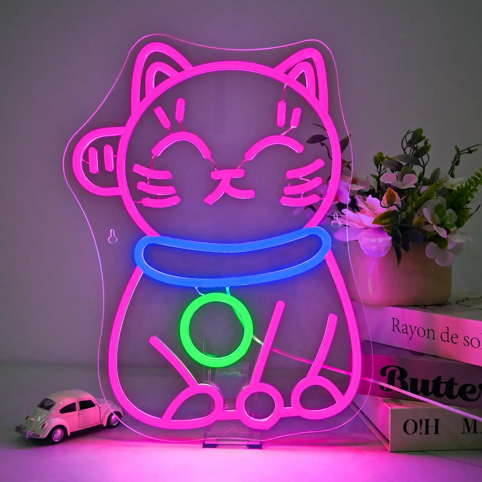 

Cartoon Cat Neon Sign Children Anime Led Neon Signs Classroom Reading Room Bookstore Kids Room School Decoration Kids Gifts