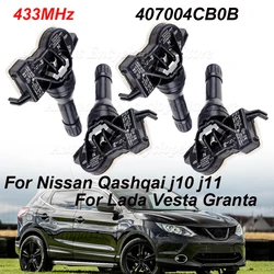 1/4PCS 407004CB0B For Nissan Qashqai j10 j11 X Trail NV200 Leaf Juke Note For Lada Vesta Granta Tire Pressure Sensor 407004CB0A
