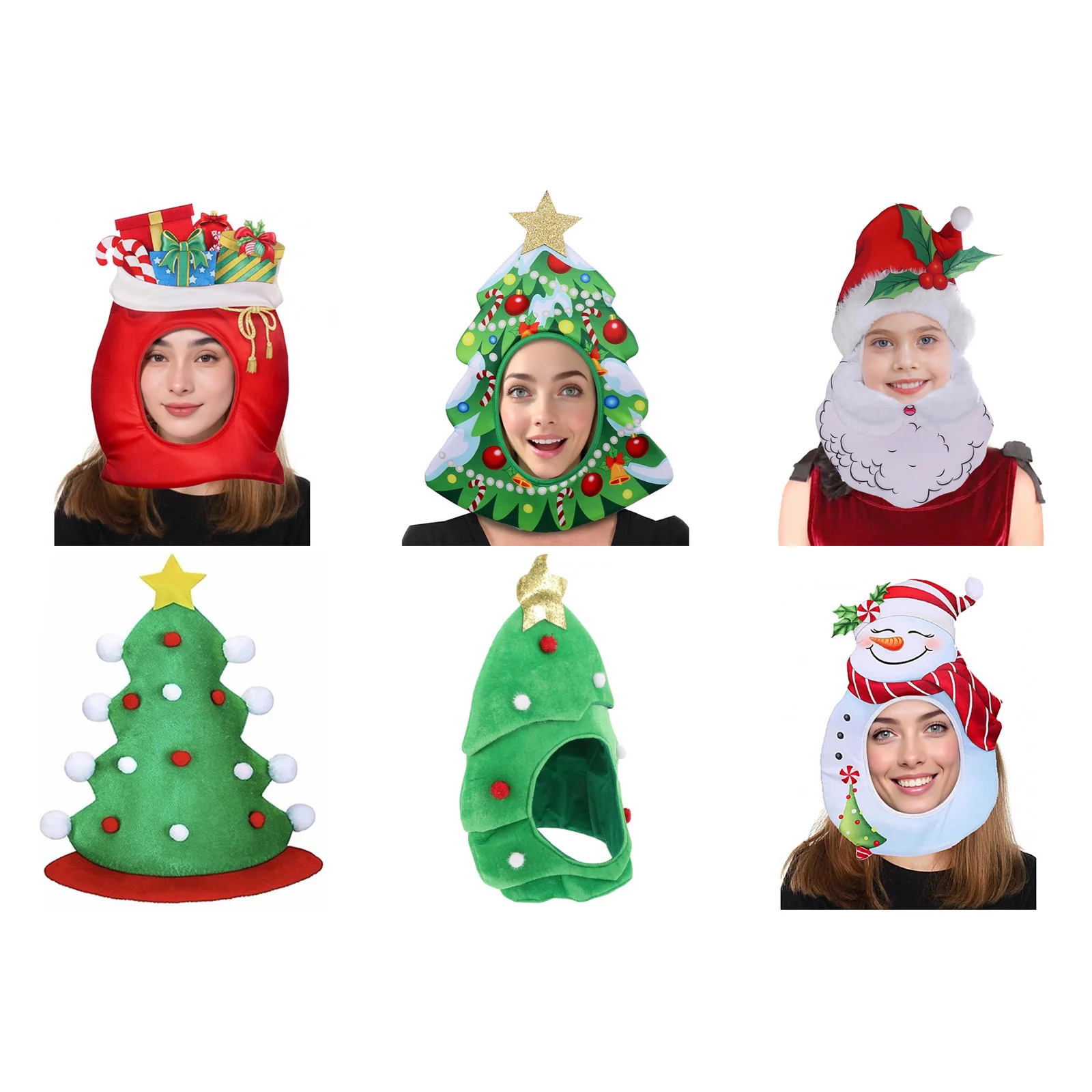 Chapéus de Natal unissex femininos e masculinos Chapéu de Papai Noel para conforto Chapéu de Natal para festas festivas de ano novo