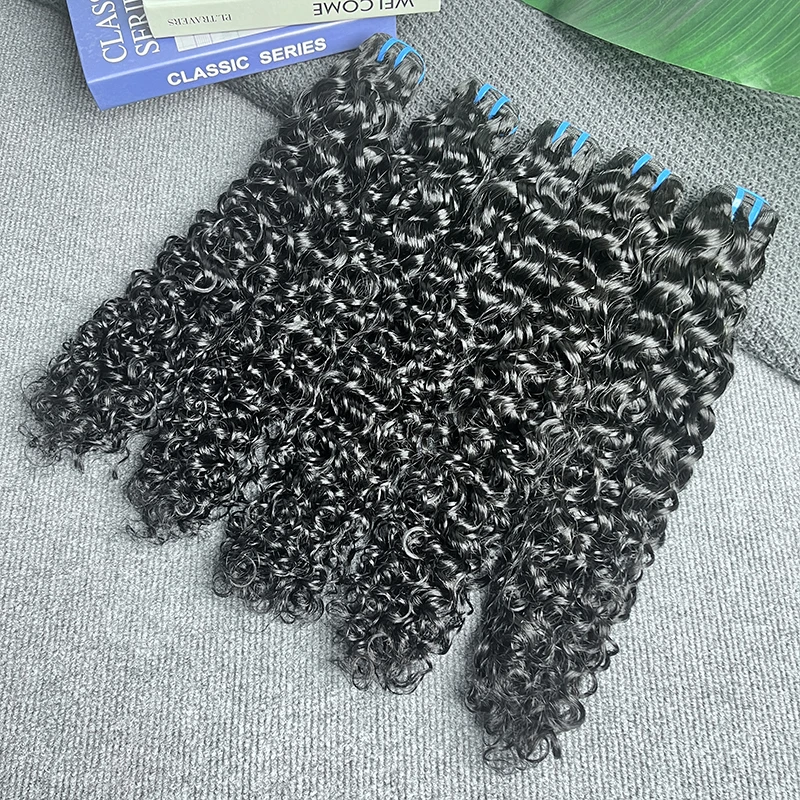 18A 생인모 100% 브라질 워터웨이브 30인치 웻앤웨이브 인모 헤어 익스텐션, 블리치 가능