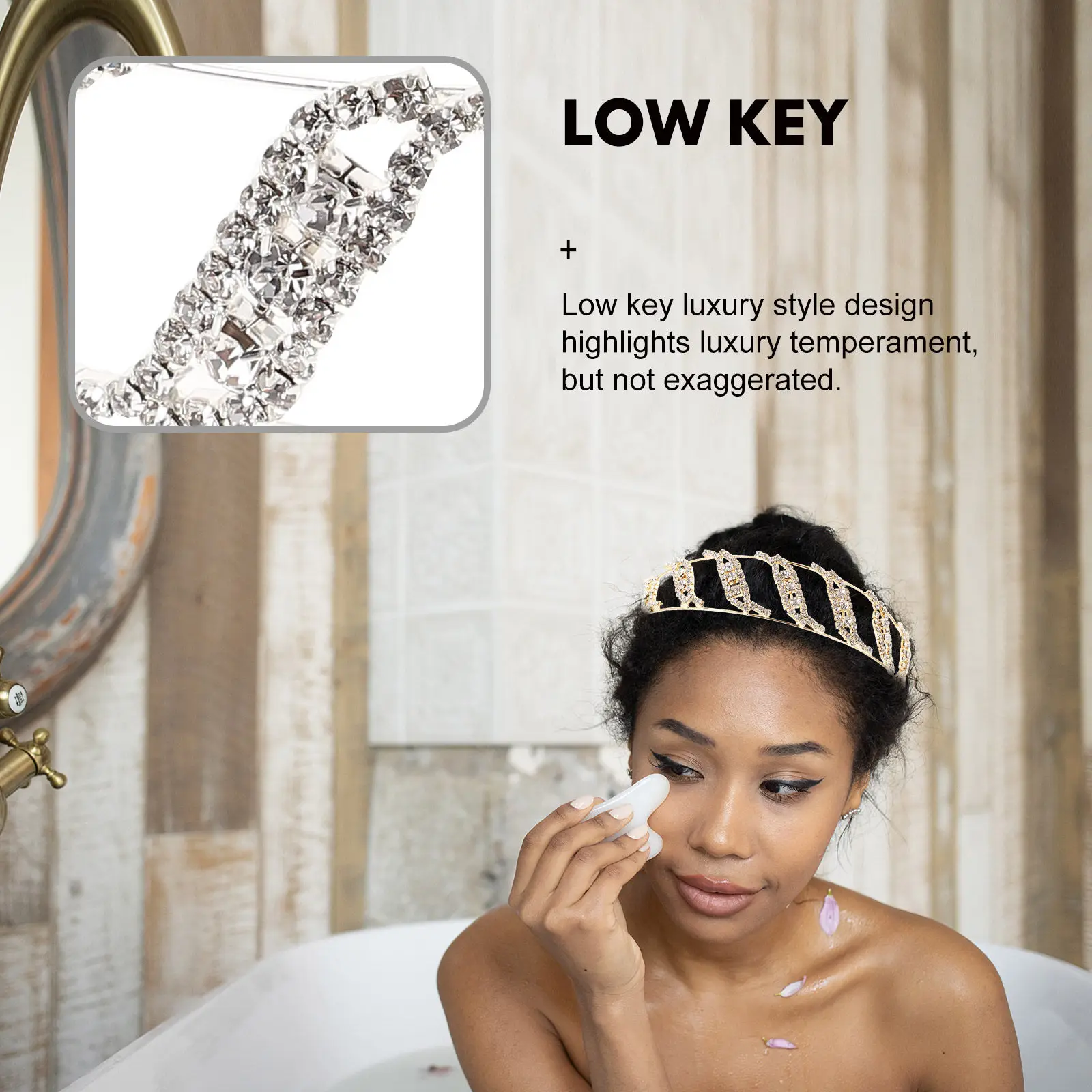 

2 шт. повязки на голову со стразами, хрустальные повязки для волос для женщин, для вечеринок, свадеб, дней рождения, повседневной носки, блестящие украшенные камнями головные уборы