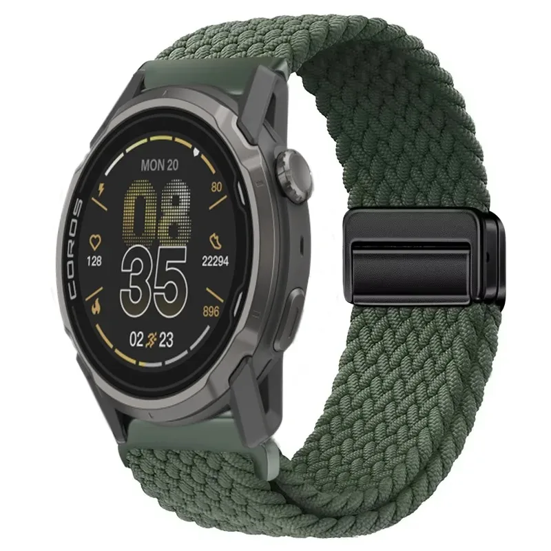 20mm 22mm Nylon Strap For Nothing CMF Watch 3-2-1 Pro Magnetic Wristband COROS APEX 4 42mm-PACE Pro/Suunto Vertical 2-Race 2-Run