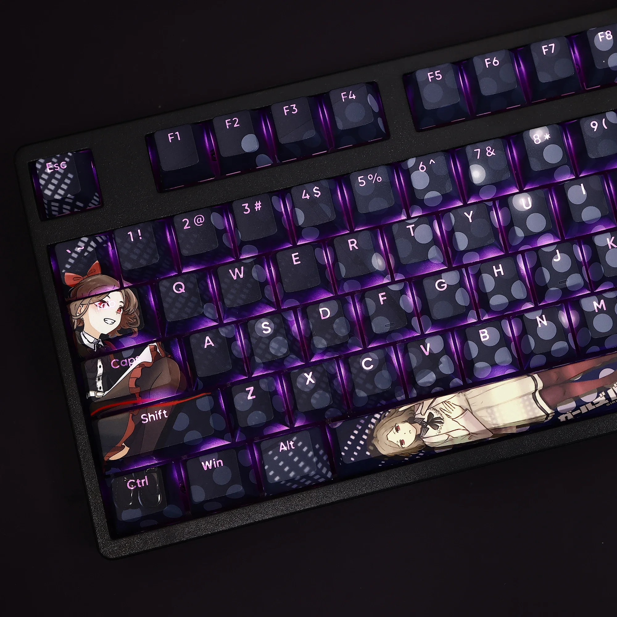 

108 Keys/Set Anime GIRLS BAND CRY Ebizuka Tomo Cute PBT Keycaps for Cherry Profile MX Swiitch Mechanical Keyboard DIY Custom