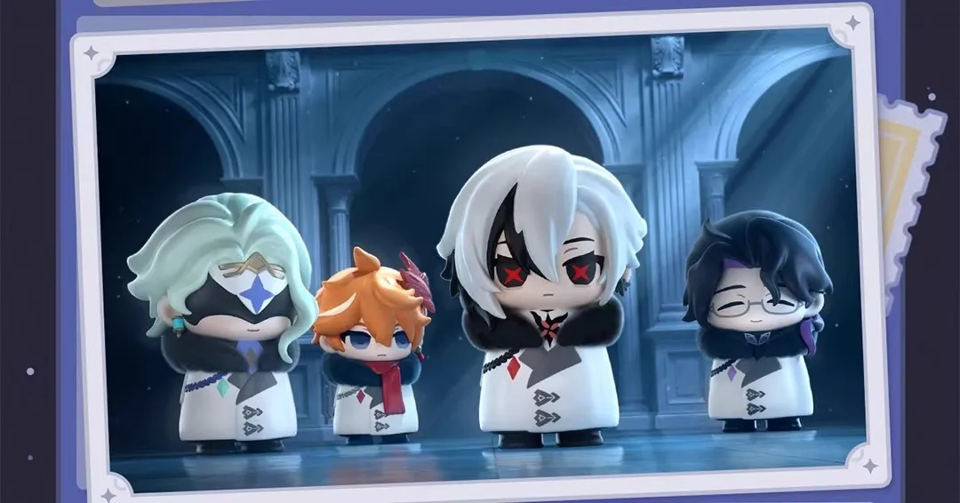 Heiß begehrte Original Genshin Impact Fatui Harbingers Chibi Blind Box Figuren Merchandise Puppen Ornament Überraschung Trendiges Spielzeug Geschenk – Detail 6