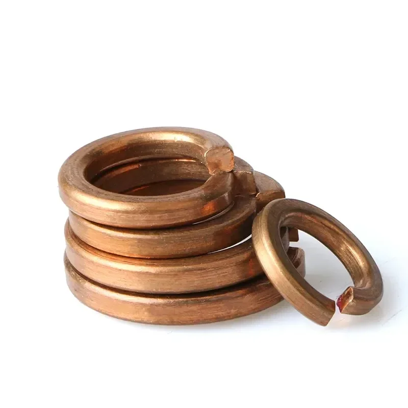 Brass Split Spring Lock Washer M2.5 M3-M16 Bronze Copper Elastic Anti-Loose Gasket