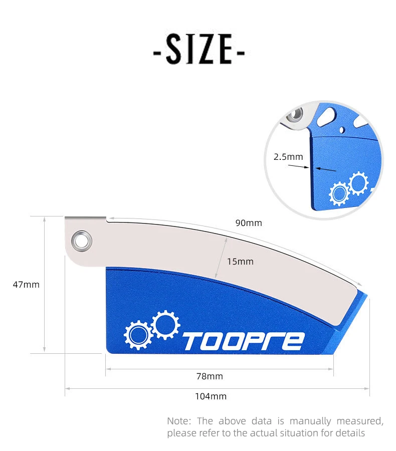 TOOPRE Fahrrad-Scheibenbremsen-Einstellplatte MTB Bremsbelag-Abstandshalter Rotor-Ausgleichsplatte – Detail 10