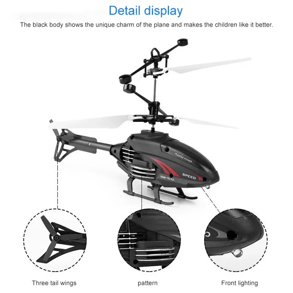 Remote Control Aircraft Induction 2CH Suspension Helicopter Fall-resistant Drone Toys Hobbies Remote Control Toy