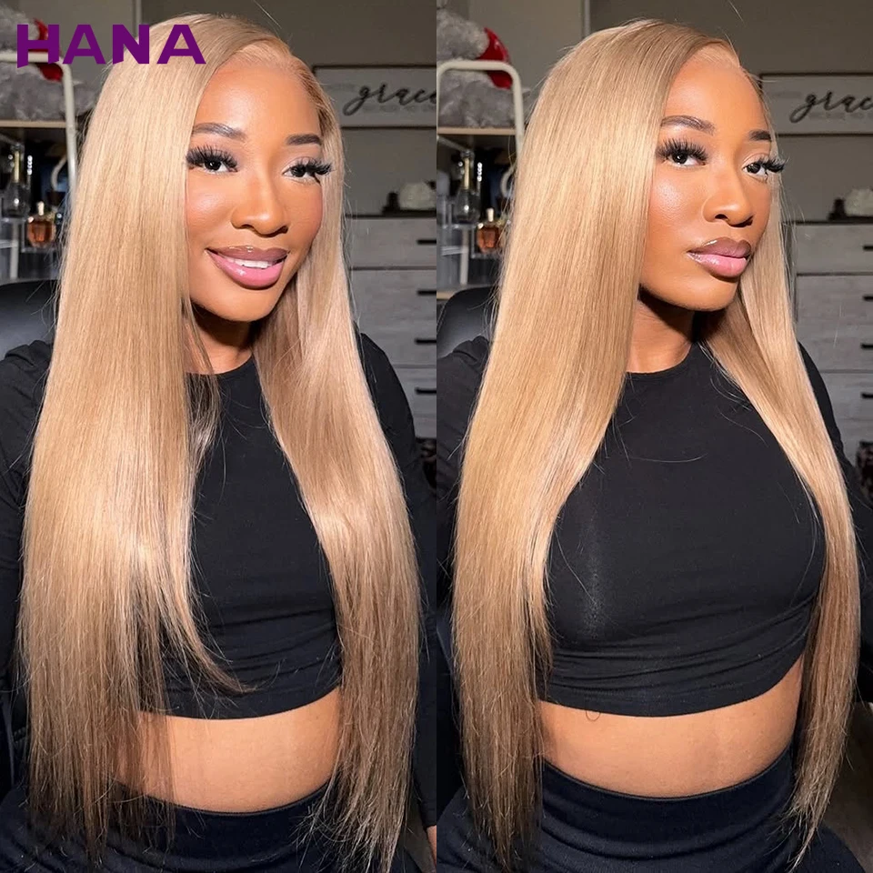 

Upgrade 12A Ash Blonde Straight 13x4 Lace Front Wigs Human Hair For Women 180% Density Ship From USA Warehouse 3~5 Days Delivery